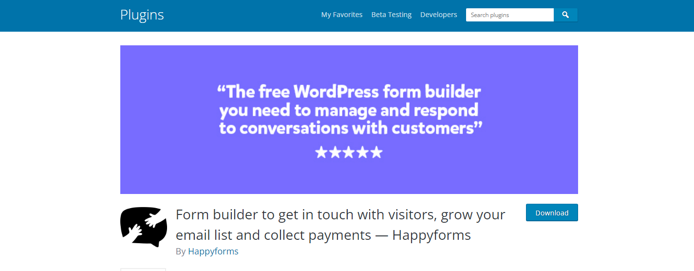 Happyforms - ملحقات WordPress Form Builder