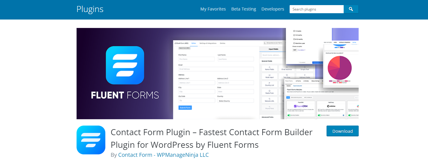 نماذج بطلاقة - ملحقات WordPress Form Builder