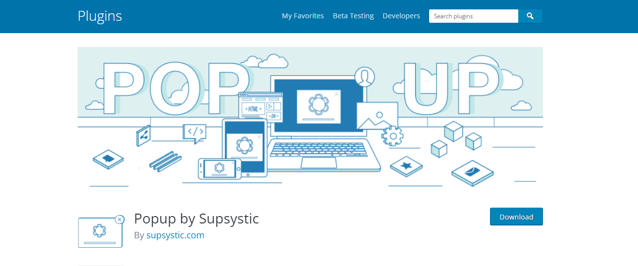 Supsystic - WordPress 팝업 플러그인