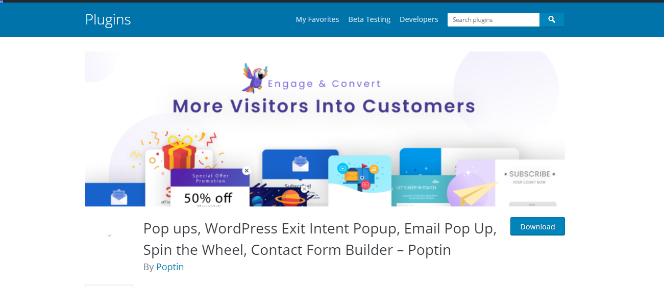Poptin - WordPress 팝업 플러그인
