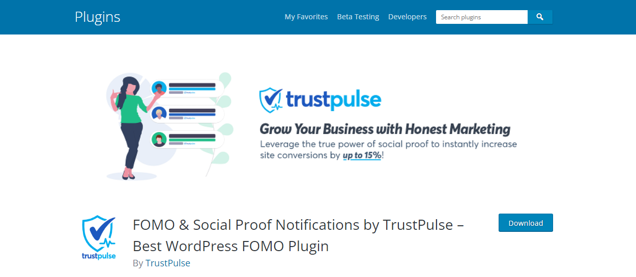 TrustPulse - WordPress 팝업 플러그인