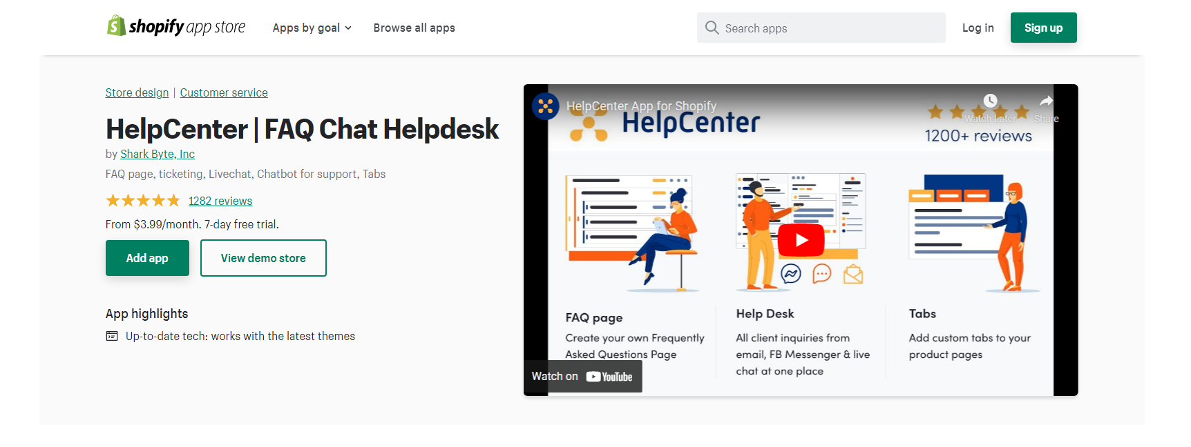 HelpCenter - Shopify تطبيق الدردشة الحية