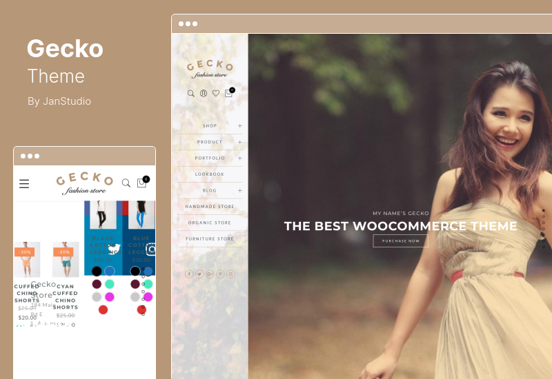 Thème Gecko - Thème Ajax WooCommerce puissant