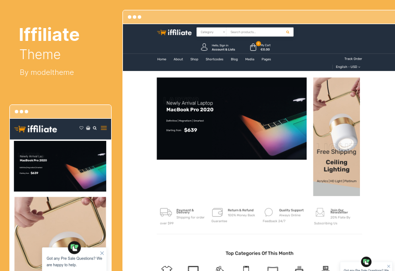 Thème affilié - Thème WooCommerce des affiliés Amazon
