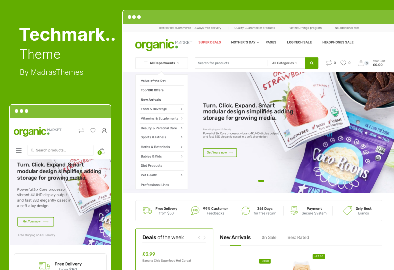 Thème Techmarket - Thème WooCommerce multi-démo et magasin d'électronique