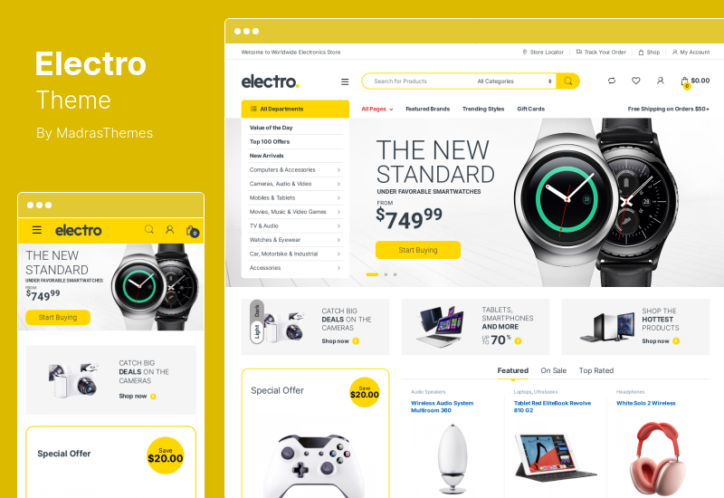 Thème Electro - Thème WooCommerce pour magasin d'électronique