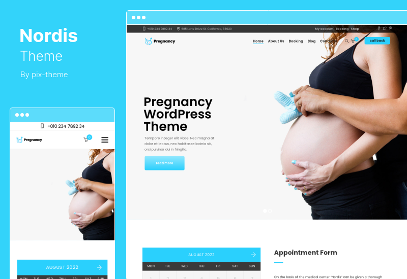 Nordis Theme - Тема WordPress о здоровье и здравоохранении