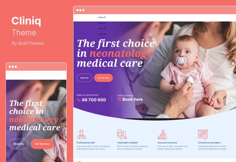 Cliniq Theme — тема WordPress для врачей, здоровья и медицины