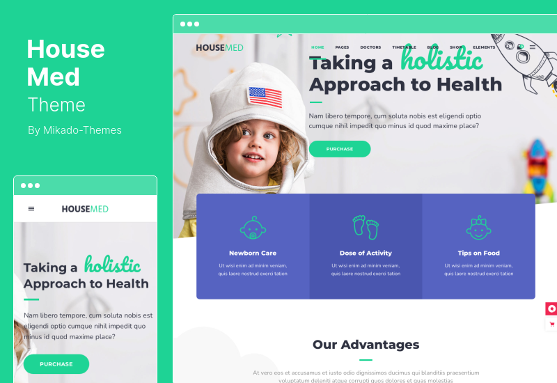 HouseMed Theme - тема WordPress о медицине и здоровье