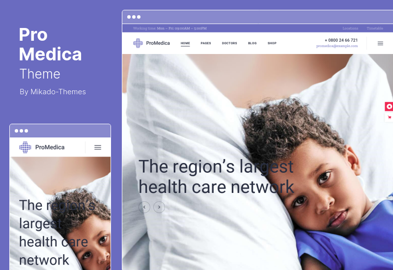 ProMedica Theme - Тема WordPress для медицины и здравоохранения