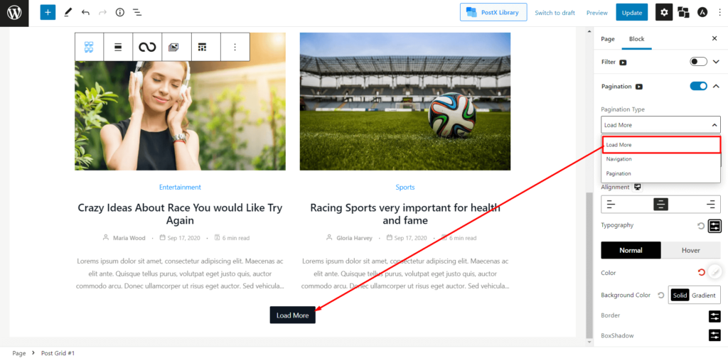 如何在 WordPress 中添加加载更多按钮(分步指南)6 Load More Pagination