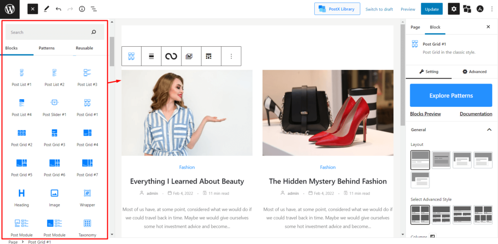 WordPress に Load More ボタンを追加する方法 (ステップ バイ ステップ ガイド) 4 adding post blocks