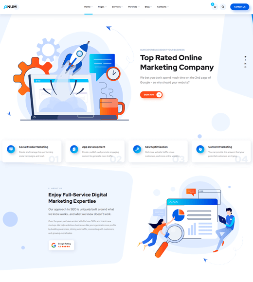 Onum テーマ WordPress