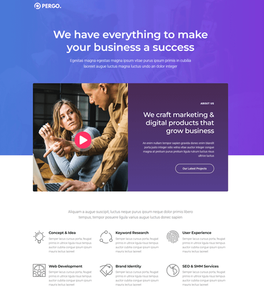 Pergo Digital WordPress テーマ