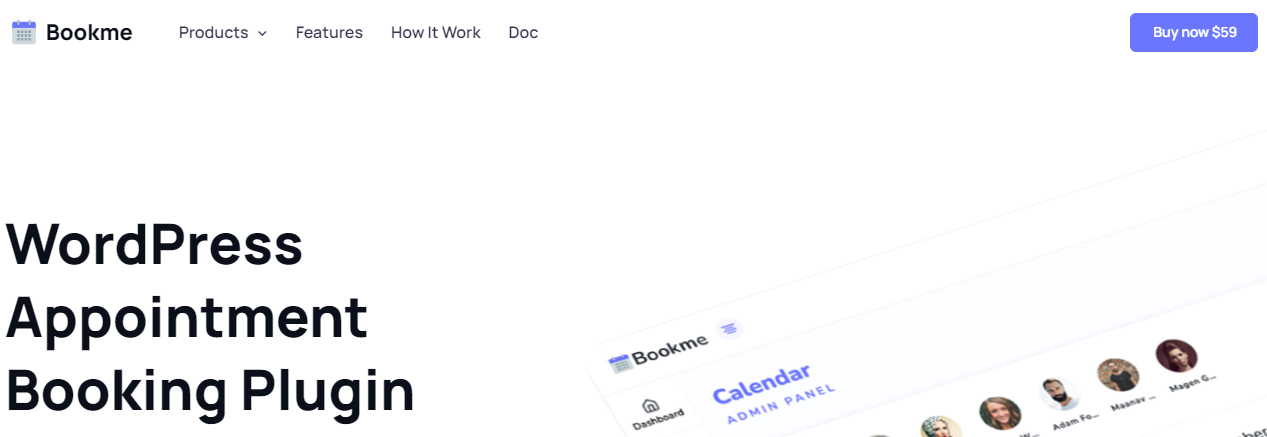 Bookme- ปลั๊กอินปฏิทินการจอง WordPress