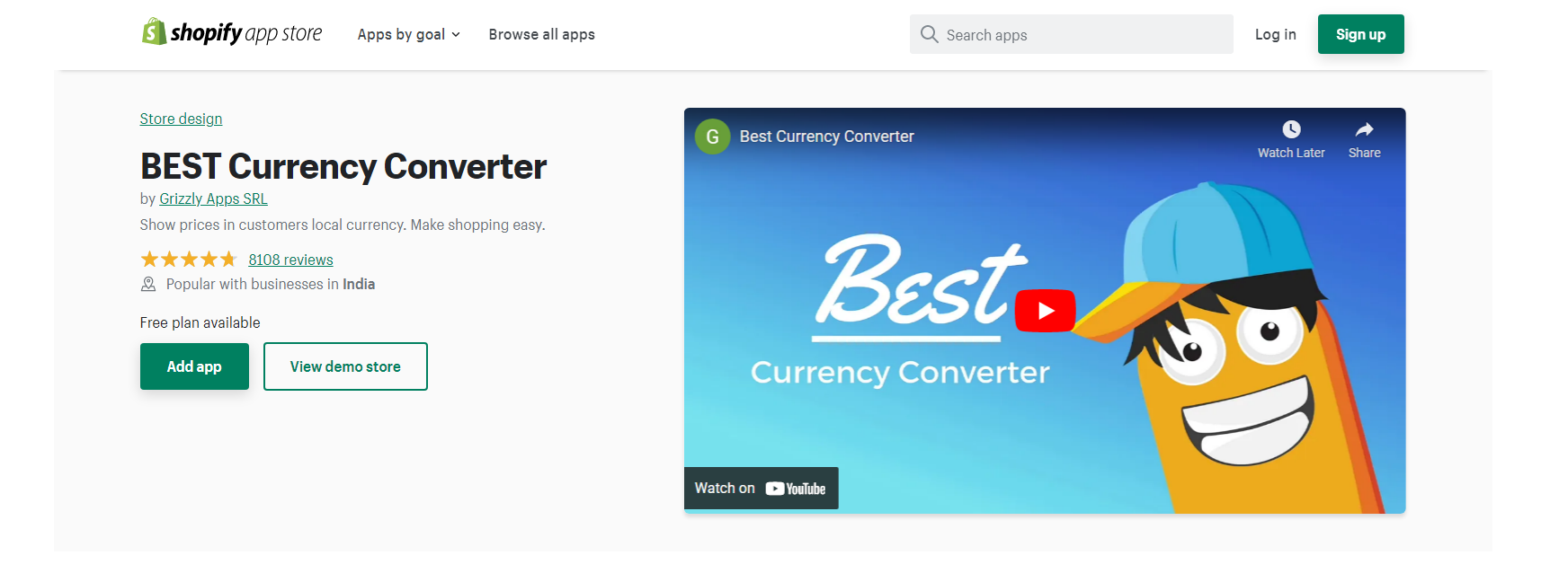 Convertitore di valuta Shopify