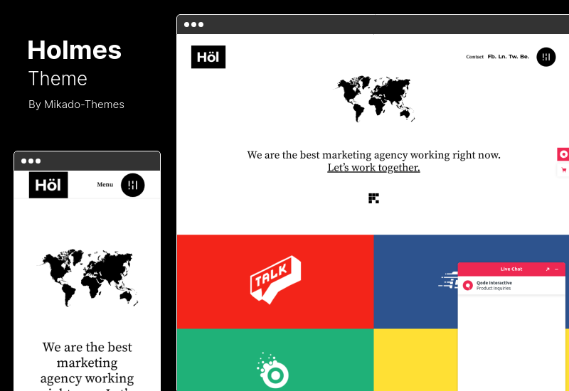 Holmes Theme - Tema de WordPress para agencias digitales