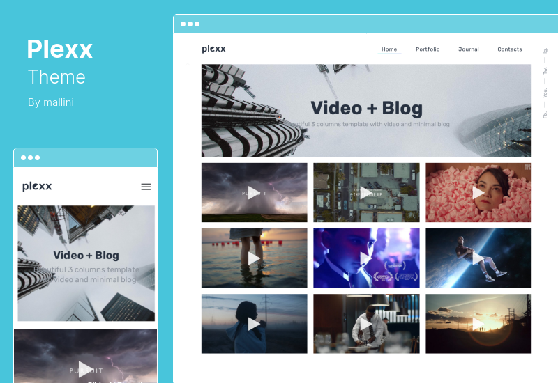Plexx Theme - El mejor tema de WordPress para portafolios de fotos y videos