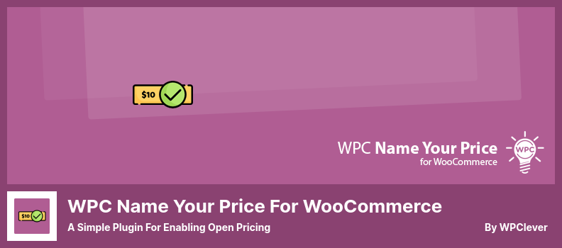 WPC は WooCommerce プラグインの価格に名前を付けます - オープン価格設定を可能にするシンプルなプラグイン