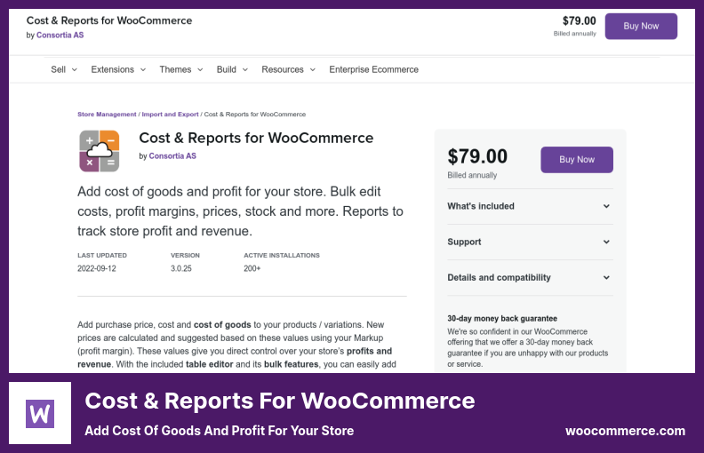 WooCommerce プラグインのコストとレポート - ストアの商品と利益のコストを追加