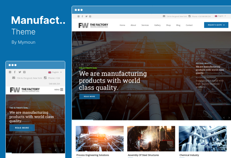 Tema de fabricación - Tema de WordPress industrial y de fábrica