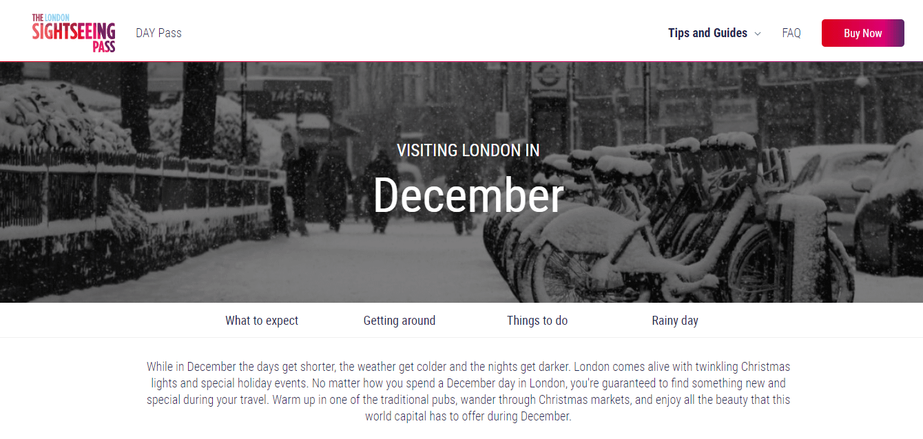 Un post sempreverde sulla visita a Londra a dicembre