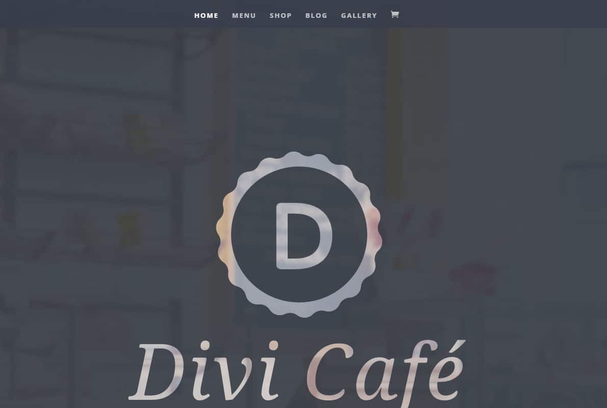 szablon strony docelowej divi cafe wordpress
