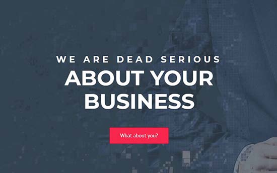 szablon strony docelowej dla małych firm wordpress budowniczy bobra