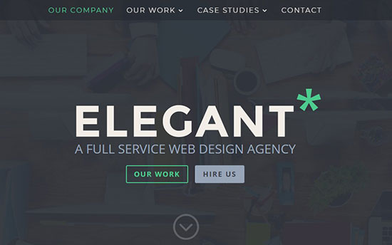divi elegancki szablon strony docelowej wordpress