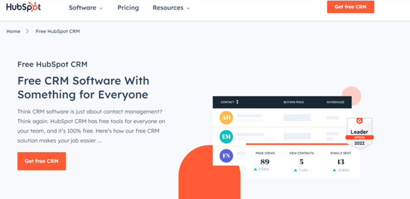 5 个提升您业务的最佳 WordPress CRM 插件 3 Hubspot