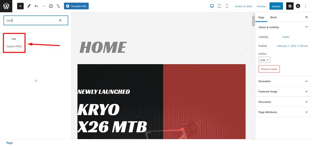 在页面上放置模式弹出窗口 - 自定义 HTML