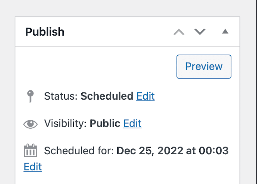 Editar una publicación programada para eliminarla de la cola de publicación.