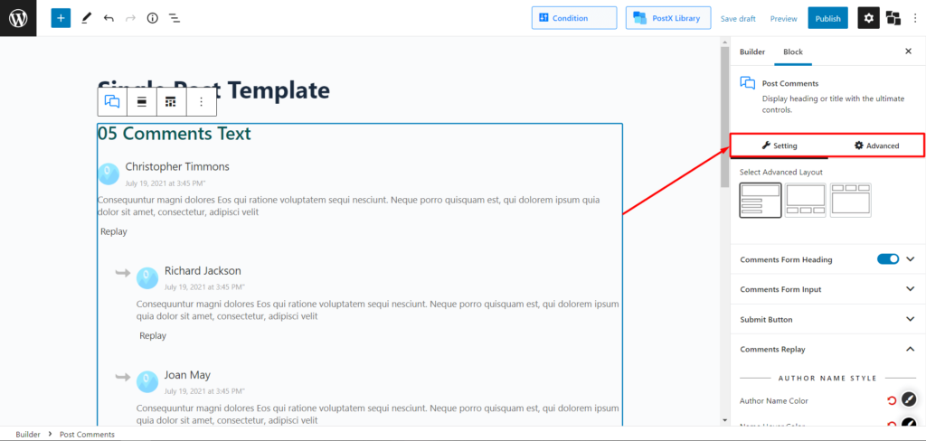WordPress에서 댓글 섹션을 사용자 지정하는 방법: 댓글 양식 및 댓글 수 4 Post Comment Form Settings