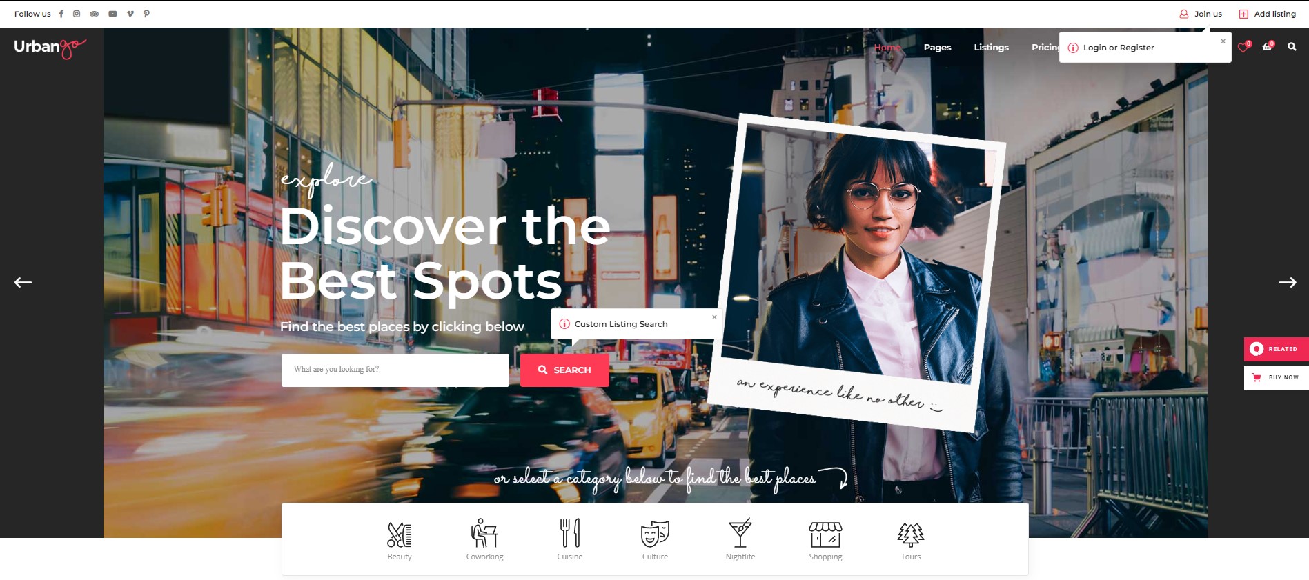 レスポンシブなワードプレスのウェブサイトのデザインであるurbango