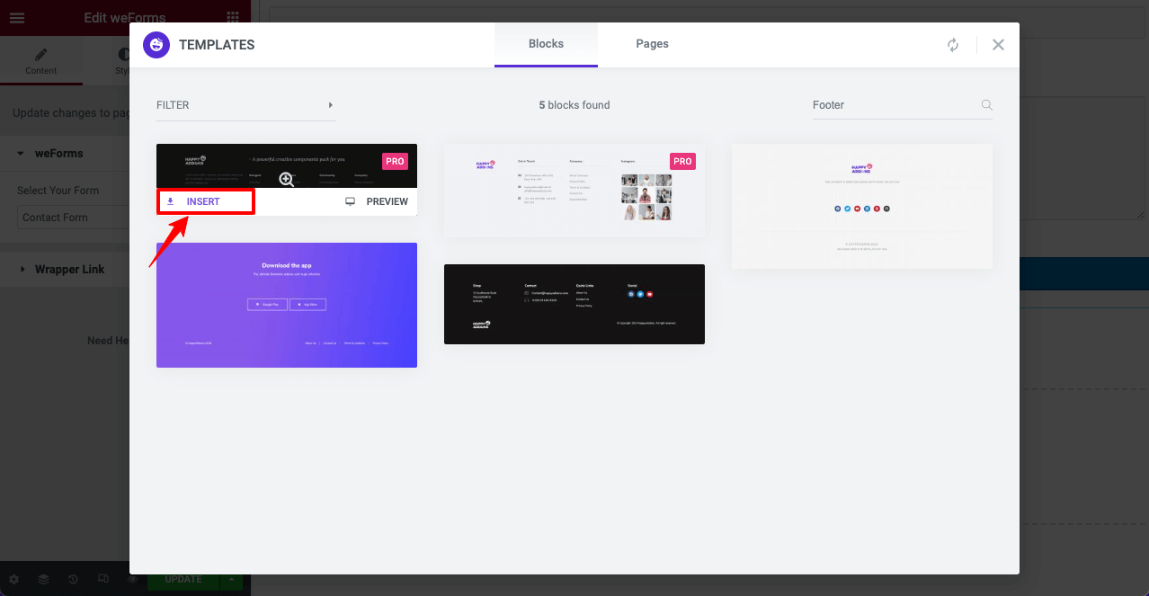アフィリエイト マーケティング Web サイトの設計方法 (ステップ バイ ステップ ガイド) 20 Add a footer template on your Affiliate site using Elementor