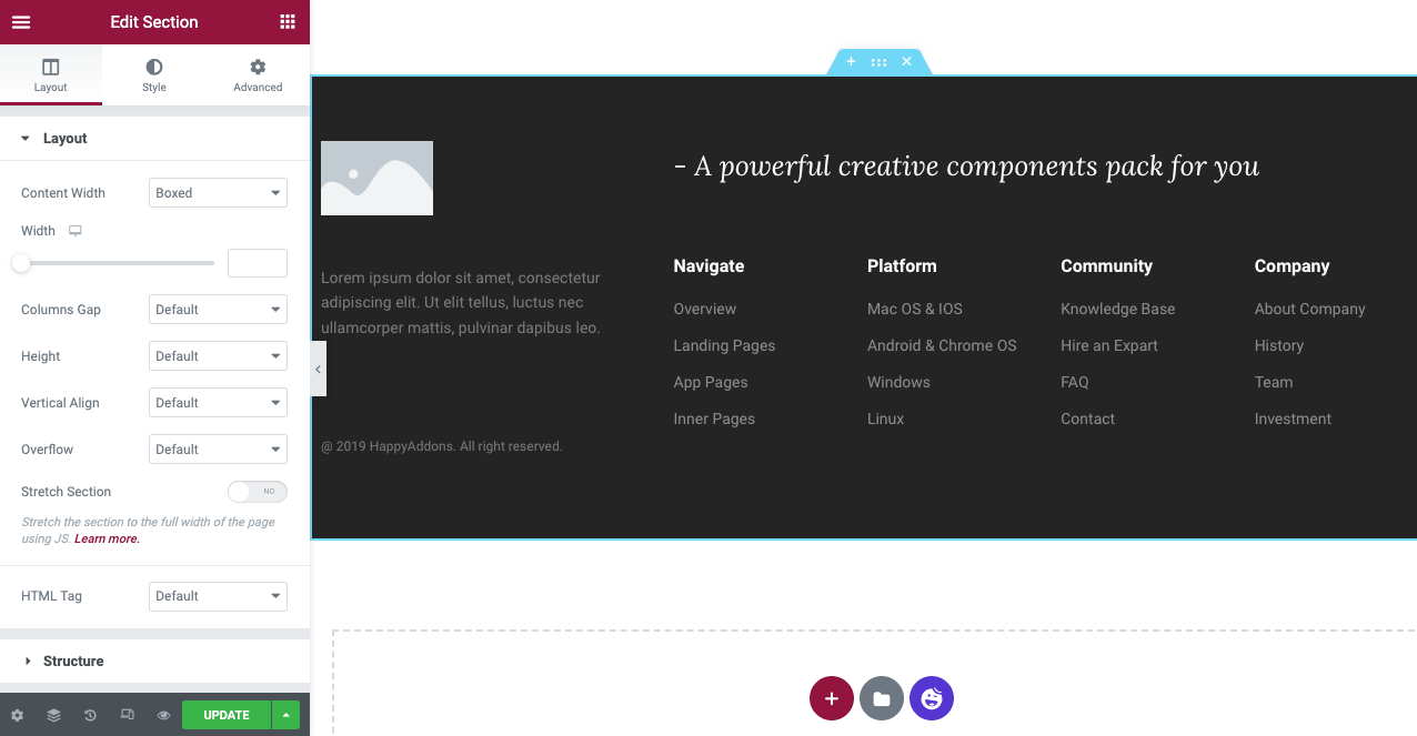 アフィリエイト マーケティング Web サイトの設計方法 (ステップ バイ ステップ ガイド) 21 How to edit the footer template of Happy Elementor