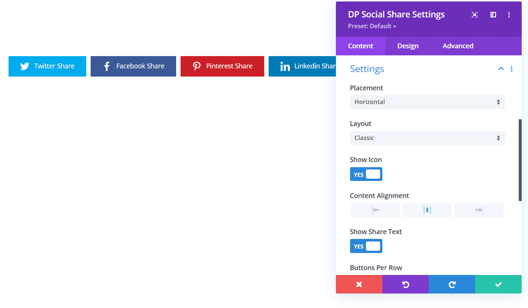 ปลั๊กอิน Divi เน้น Divi ConKit Pro Social Share