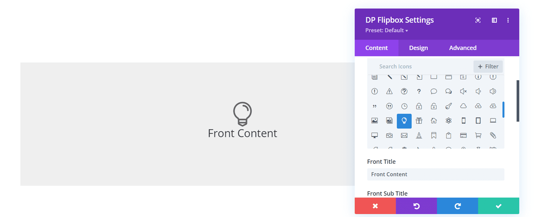 ปลั๊กอิน Divi เน้นกล่องพลิก Divi ConKit Pro