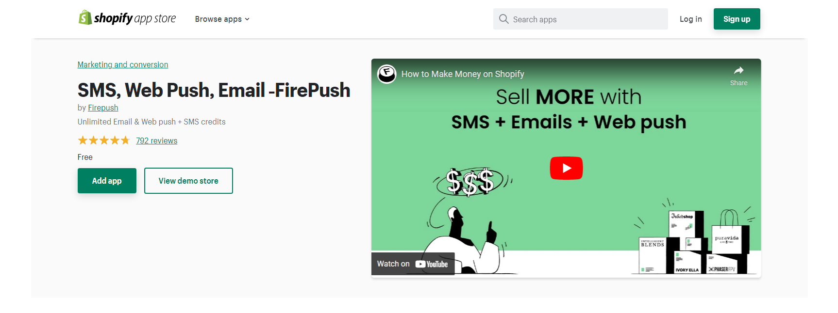 Firepush - Shopify SMS マーケティング