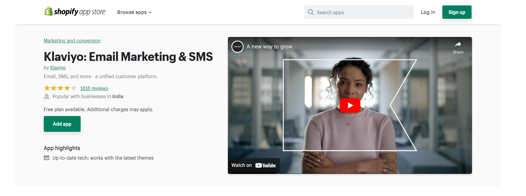 Klaviyo - Shopify SMSマーケティング