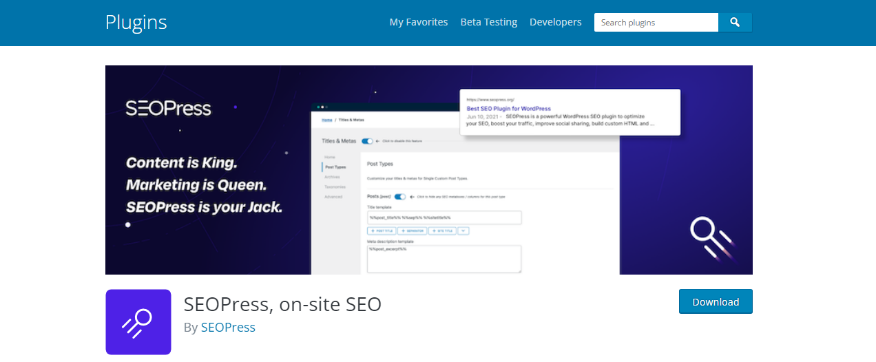 SEOPress - WordPress のサイトマップ プラグイン