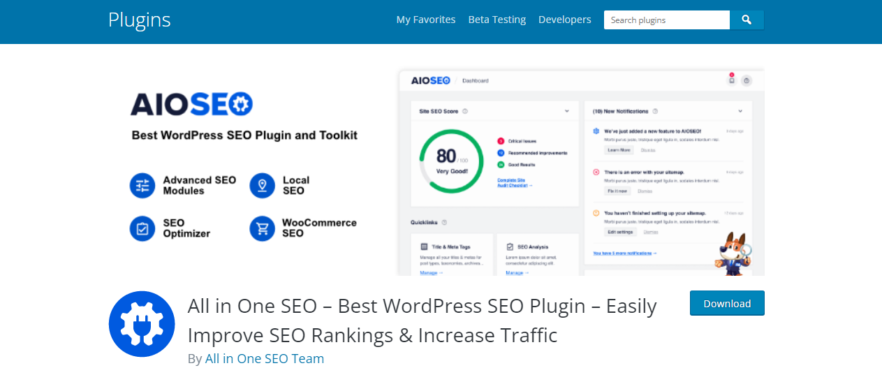 オールインワン SEO - WordPress のサイトマップ プラグイン