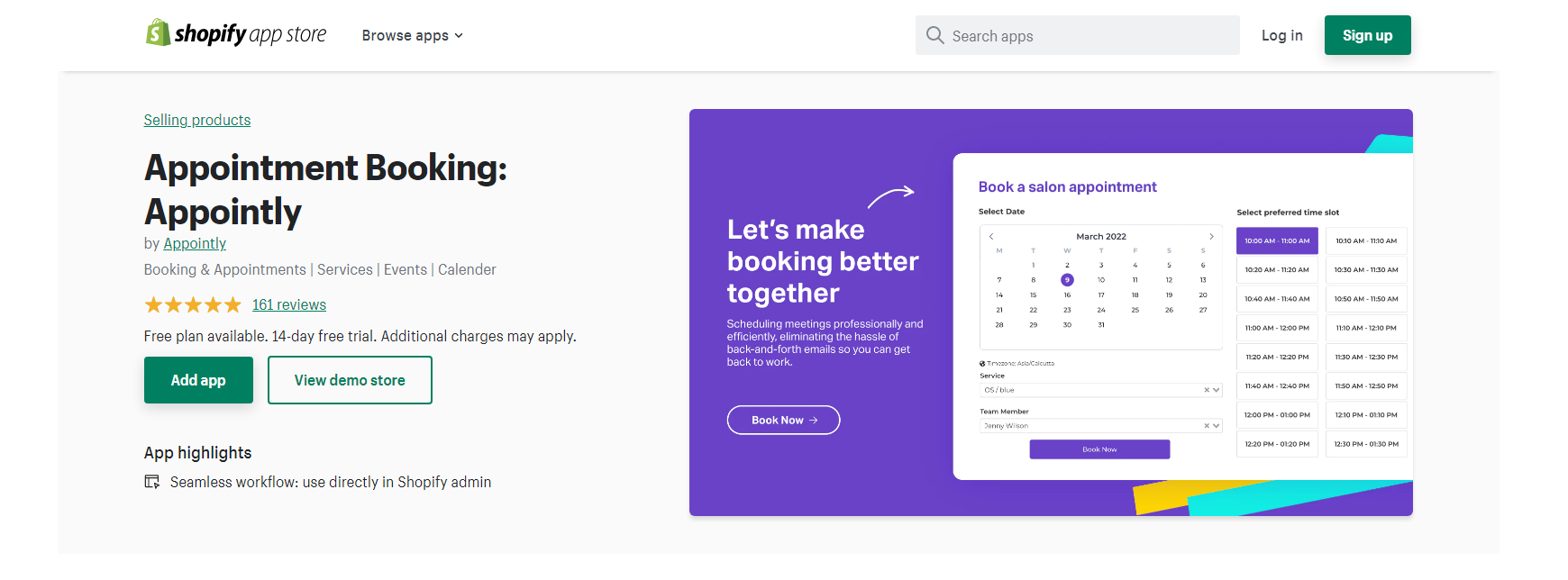 Appointly - Shopify 予約システム