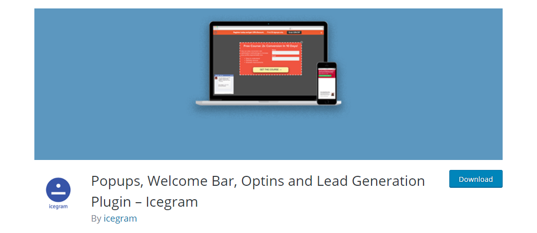 Immagine di Icegram: il miglior plugin per il modulo opt-in per WordPress
