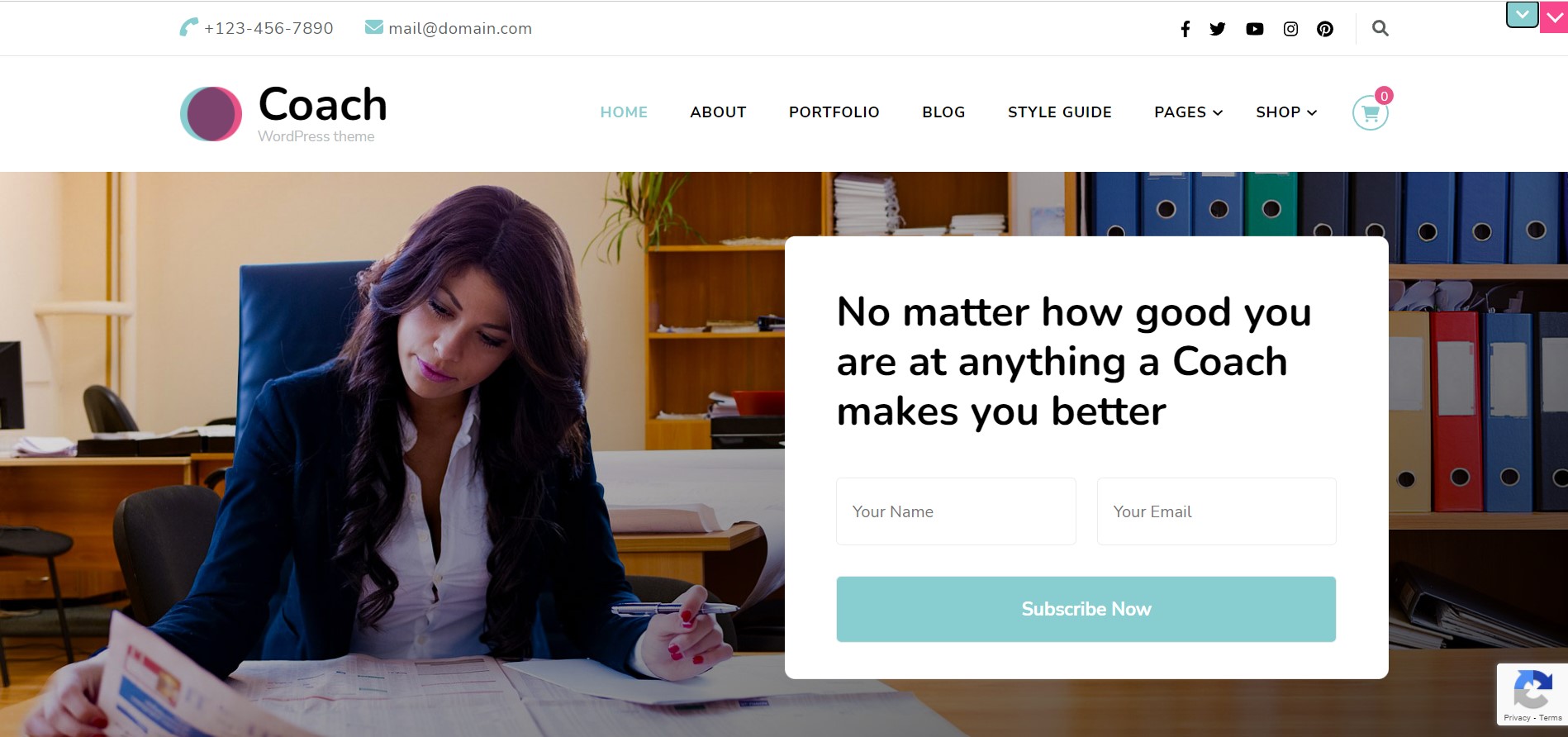 pelatih mekar - penyihir musim semi dari komunitas wordpress halaman arahan gratis