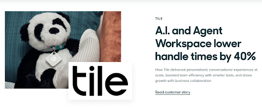 Zendesk 推荐页面示例