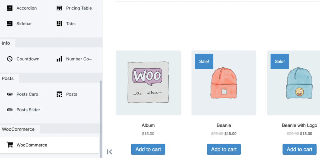 WooCommerce 模塊。