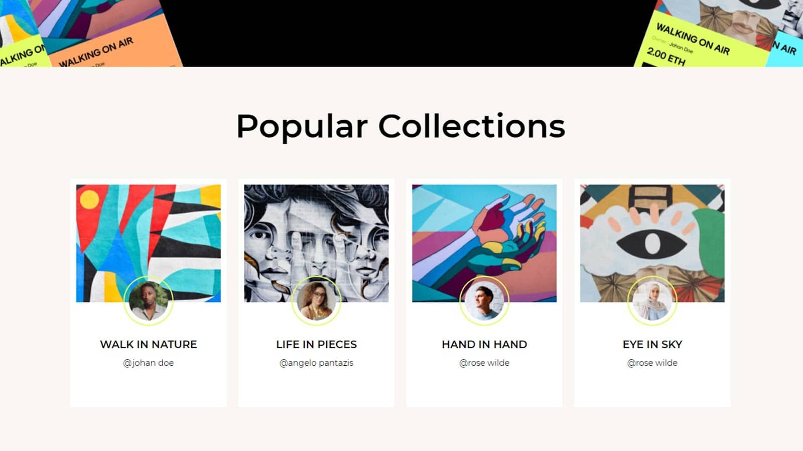 Gutenberg 3 的最佳 NFT 網站模板和塊 NFT Website Template