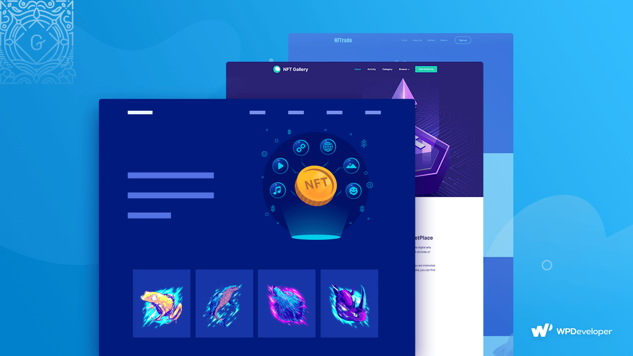 Gutenberg 1 的最佳 NFT 網站模板和塊 NFT Website Templates for Gutenberg