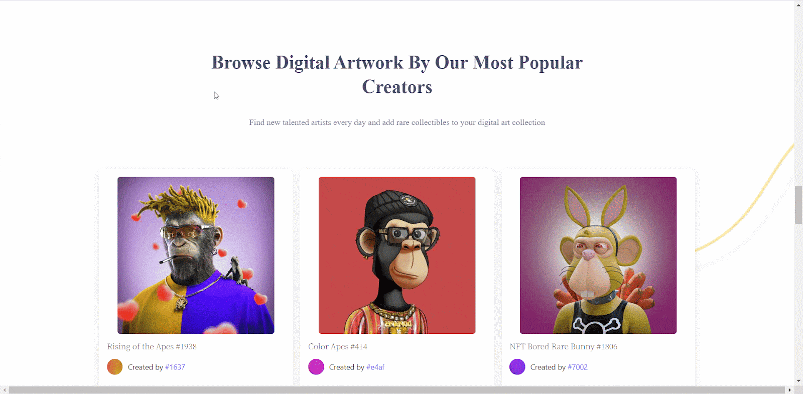 Gutenberg 9 的最佳 NFT 網站模板和塊 NFT Website Template